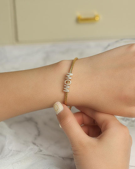 "Mom" Pavé Bracelet