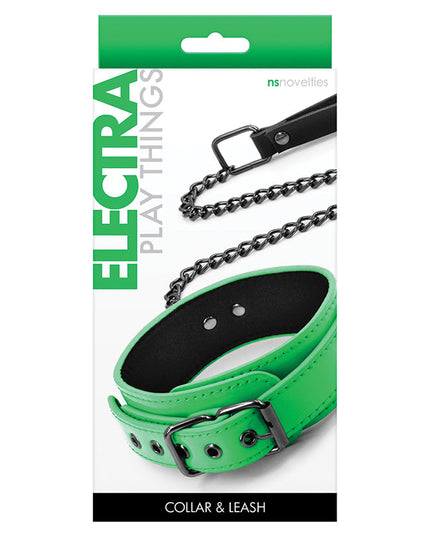 Electra Collar and Leash-Green