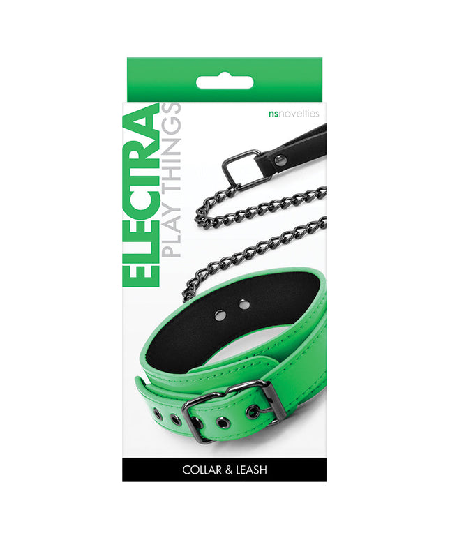Electra Collar and Leash-Green