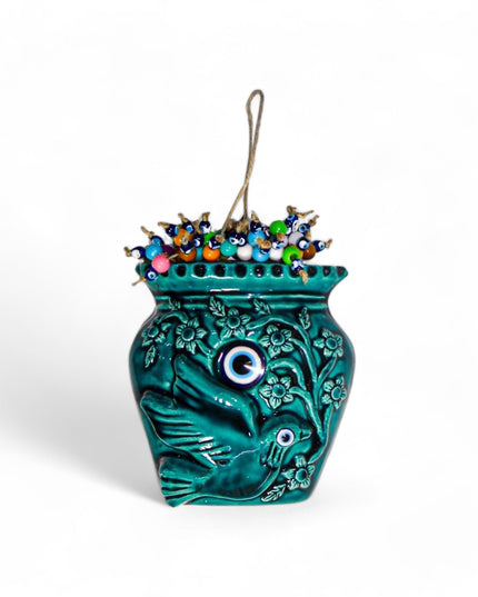 Ceramic Wall Decoration – Iznik, Turquoise Evil Eye – 16cm