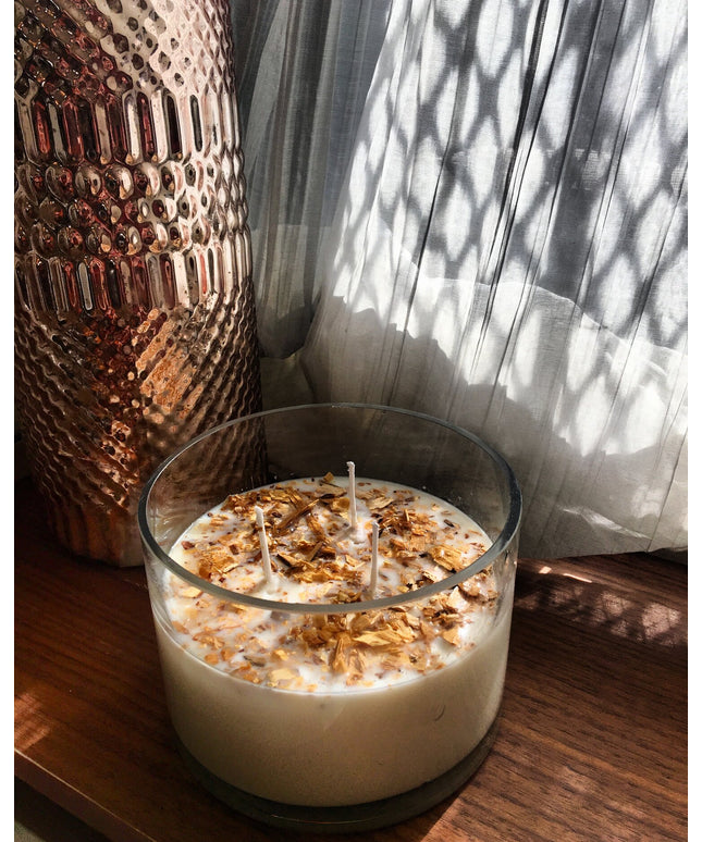 Palo Santo Aromatherapy 3 Wick Large Soy Wax Candle