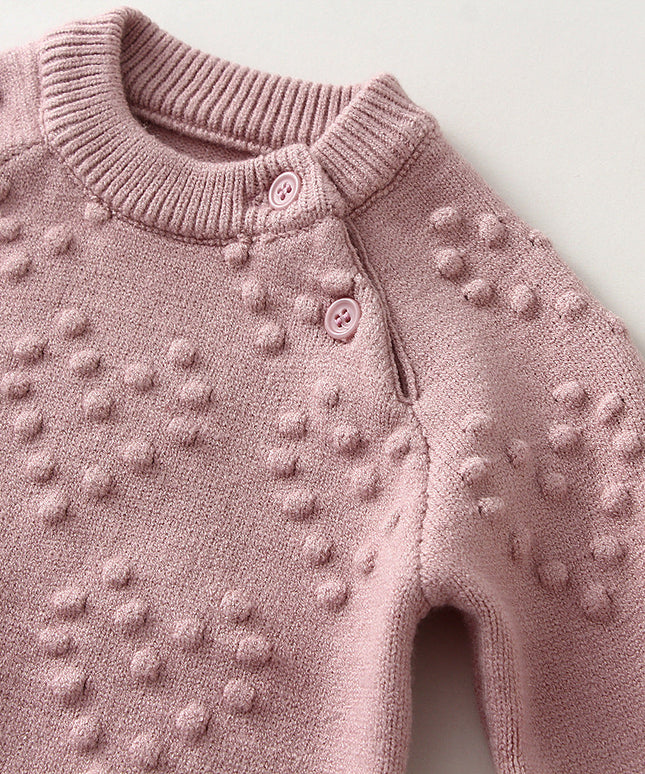 KnitNest™ – Knitted Baby Sweater & Pants Set