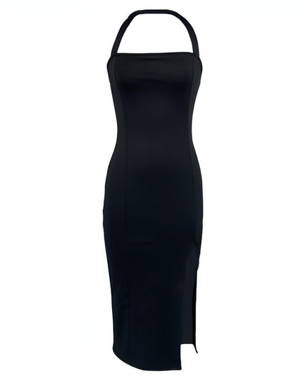 Women's Elegant Backless Halter Dress