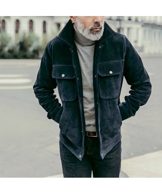 1.A. Casual And Fashionable Solid Color Jacket For Men