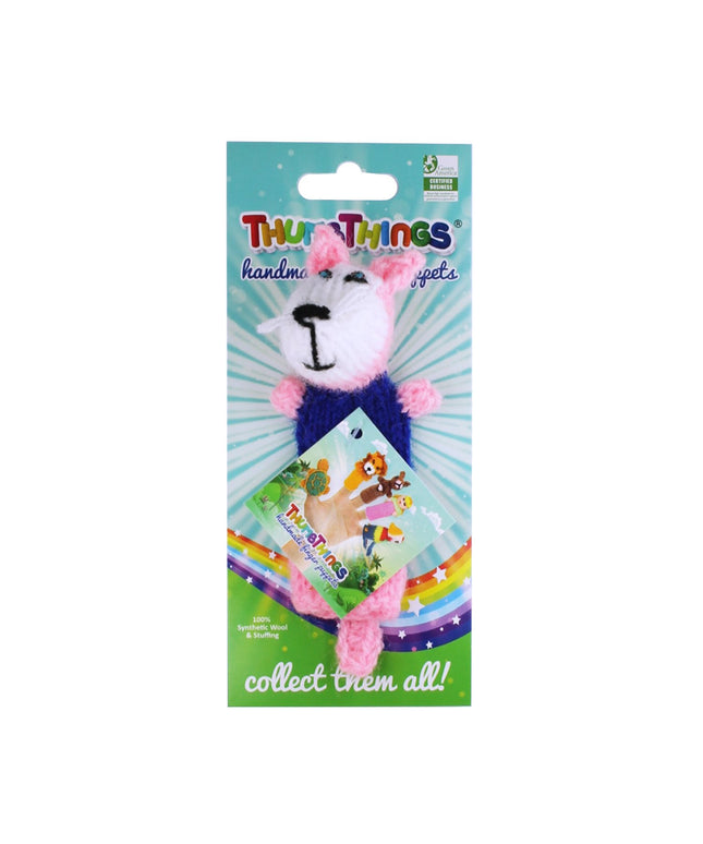 Pink Fox Finger Puppet