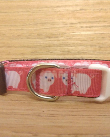 Collar/ Small/ Pink Pigs Small