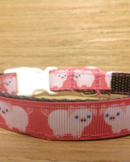 Collar/ Small/ Pink Pigs Small