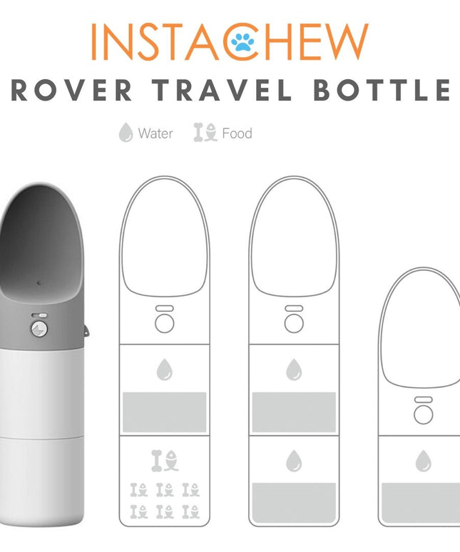 Instachew Rover Pet Travel Bottle, Dog water bottle