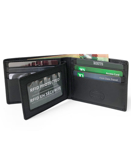 Men's Leather Slimfold RFID Wallet with Removable Passcase