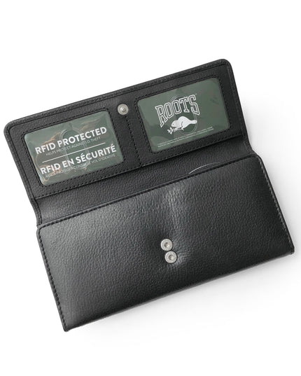 Ladies Leather Slim Clutch Wallet