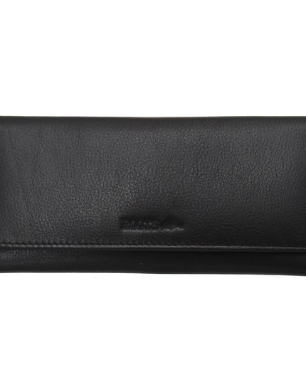 Ladies Leather Slim Clutch Wallet