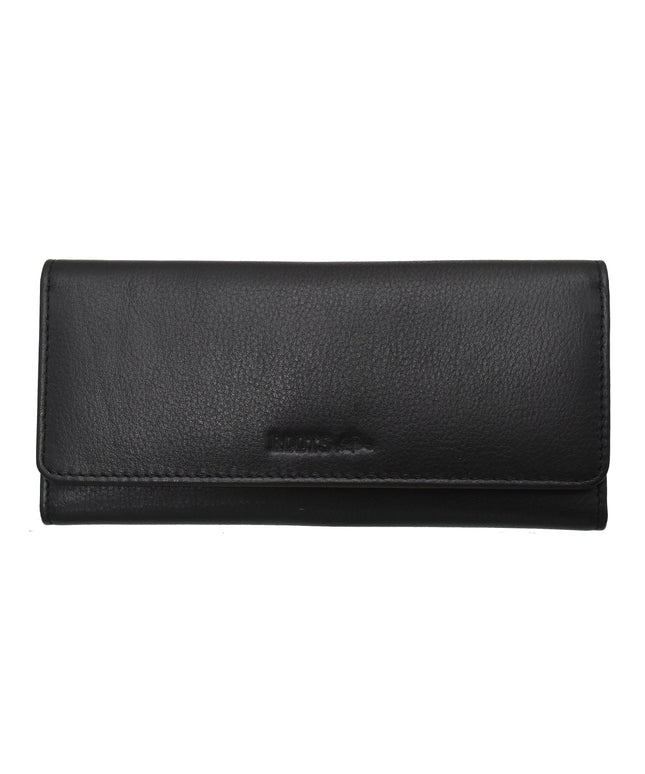 Ladies Leather Slim Clutch Wallet