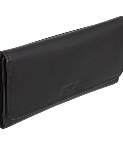Ladies Leather Slim Clutch Wallet