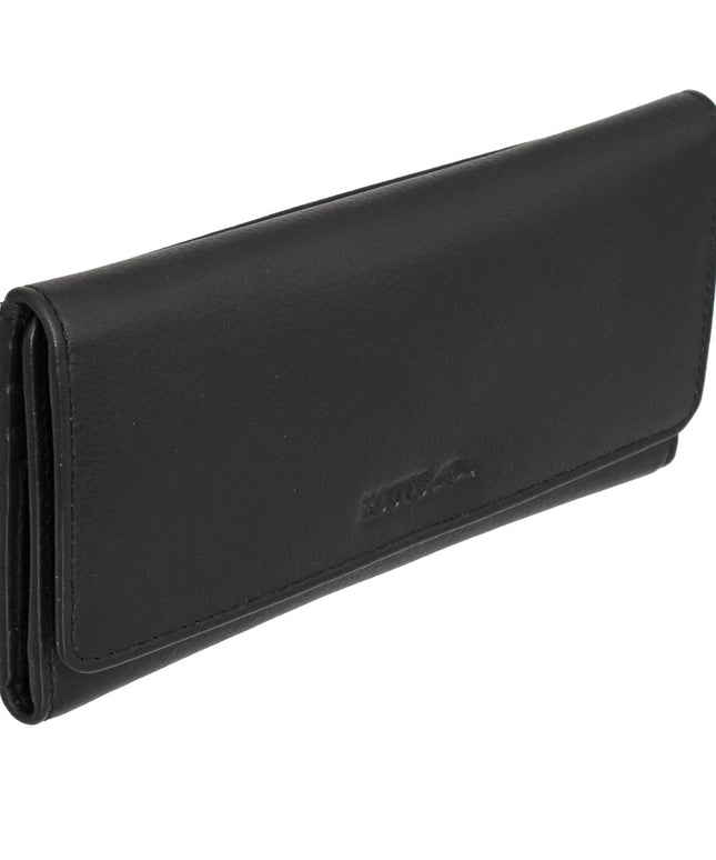 Ladies Leather Slim Clutch Wallet