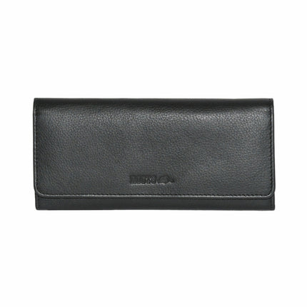 Ladies Leather Slim Clutch Wallet