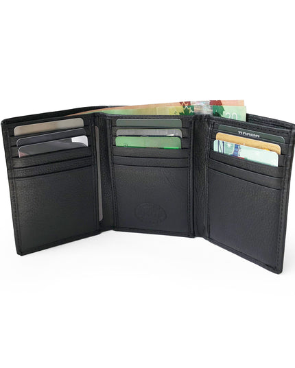 Men's Leather Trifold Wallet