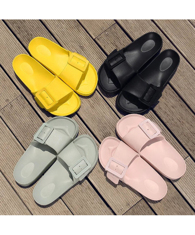 Square soft sole comfort slippers
