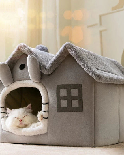 Removable Roof Plush Pet House