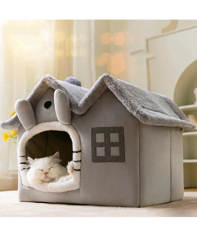 Removable Roof Plush Pet House