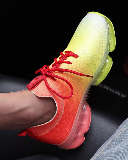 Fashion Mesh Cozy Running Sport Shoes Women Lace Up Sneakers
