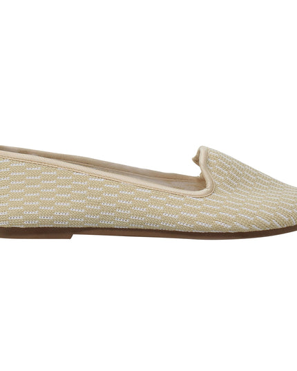 SOBEYO Women's Ballet Flats Sweater Soft Rubber Sole Shoes Beige Suede