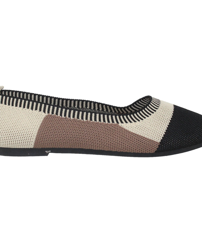 SOBEYO Women's Ballet Flats Sweater Soft Rubber Sole Slip On Casual