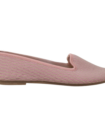 SOBEYO Women's Ballet Flats Sweater Soft Rubber Sole Shoes Pink Suede