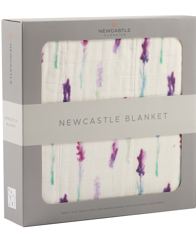 Lavender and White Newcastle Blanket