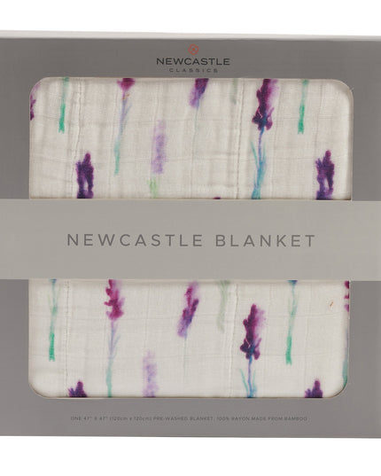 Lavender and White Newcastle Blanket