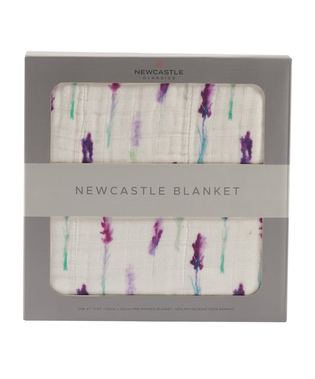 Lavender and White Newcastle Blanket