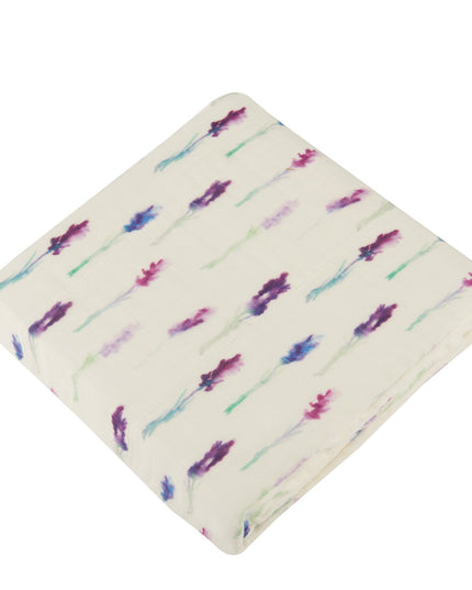 Lavender and White Newcastle Blanket