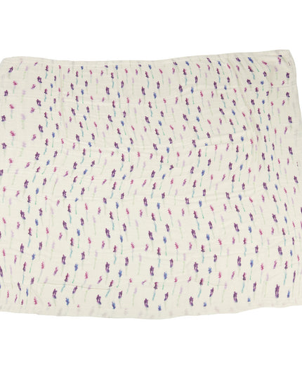 Lavender and White Newcastle Blanket