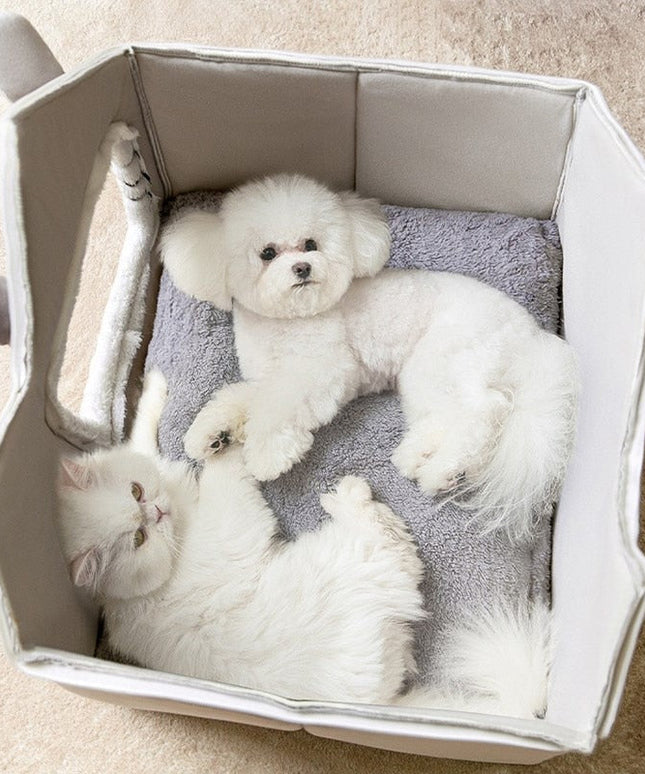 Removable Roof Plush Pet House