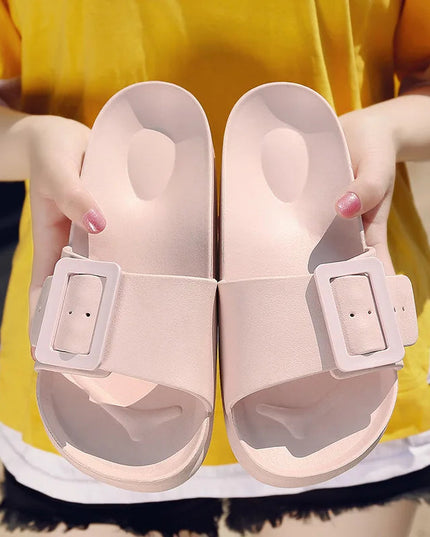 Square soft sole comfort slippers
