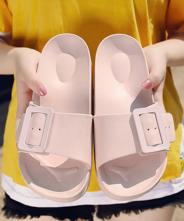 Square soft sole comfort slippers