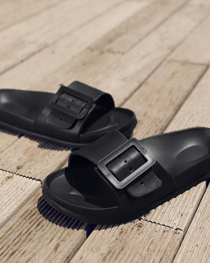 Square soft sole comfort slippers
