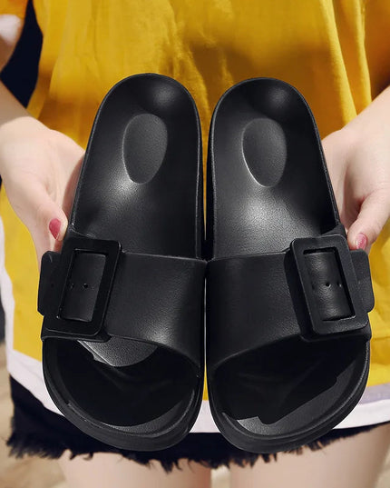 Square soft sole comfort slippers