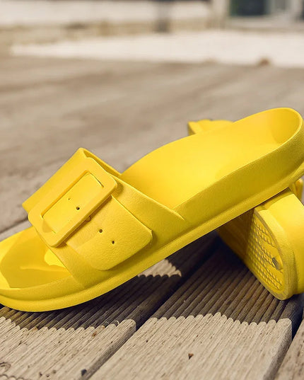 Square soft sole comfort slippers