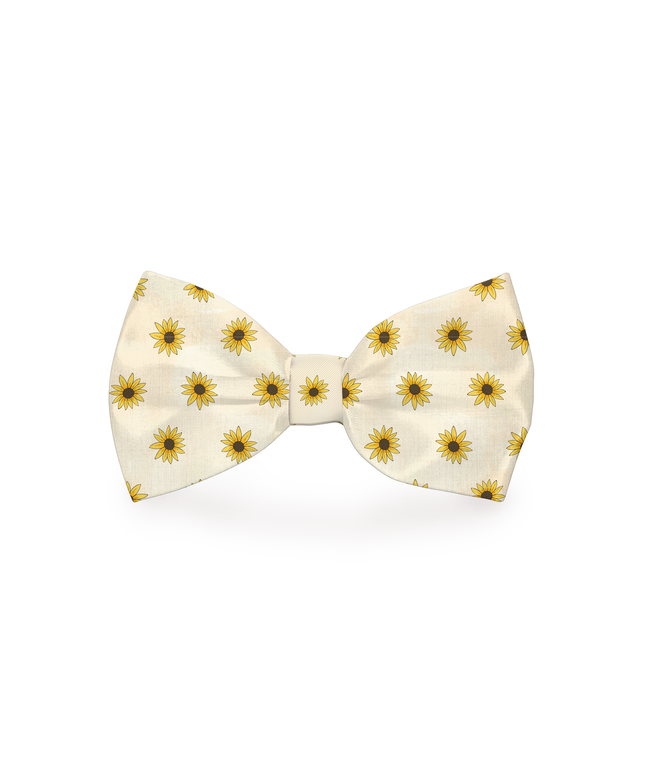 Sunflower Dog Bow Tie