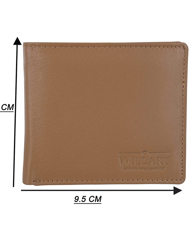 Willart Mens RFID Bifold Wallet | Leather Wallets For Men RFID