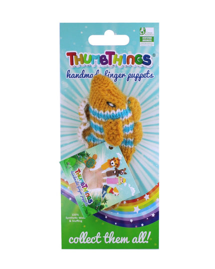Tropical Fish Finger Puppet (gold and blue)