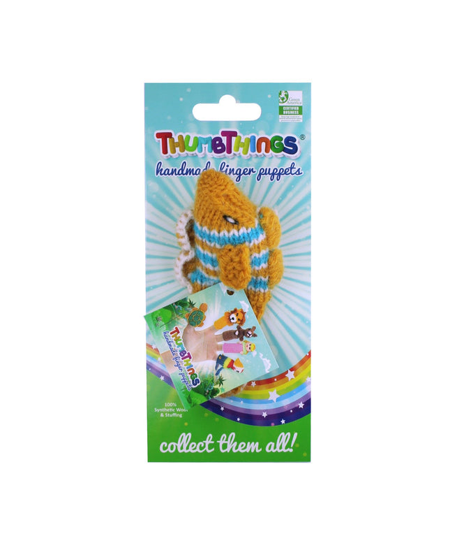 Tropical Fish Finger Puppet (gold and blue)