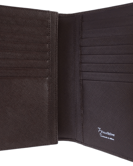 Saffiano Long Envelope Wallet Brown