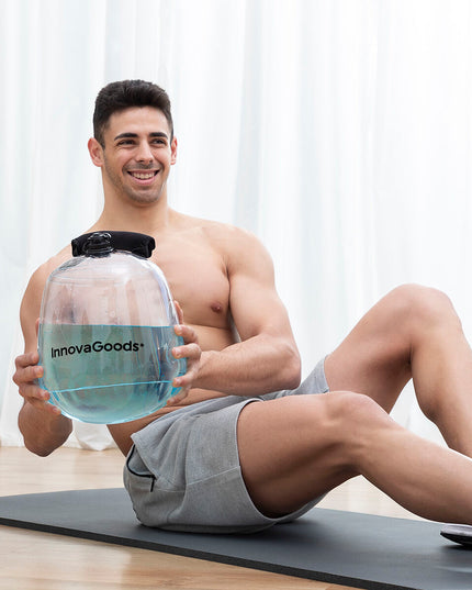 Water-filled Kettle Bell for Fitness Training with Exercise Guide