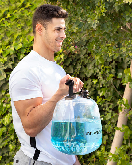 Water-filled Kettle Bell for Fitness Training with Exercise Guide
