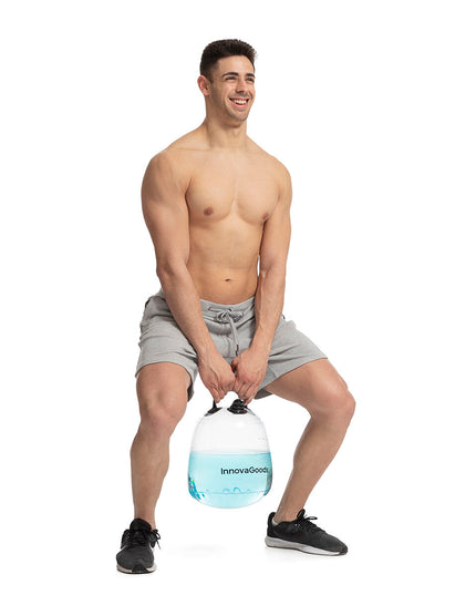 Water-filled Kettle Bell for Fitness Training with Exercise Guide