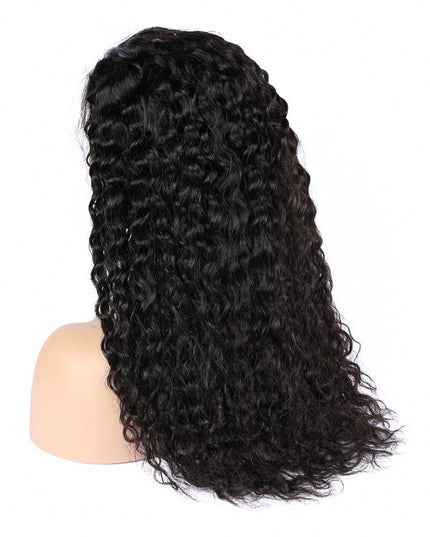 13x4 HD Transparent Lace Frontal Deep Wave Human Hair Wigs 200% Densit