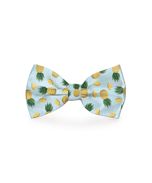 Tropic Like It's Hot Pineapple Dog Bow Tie
