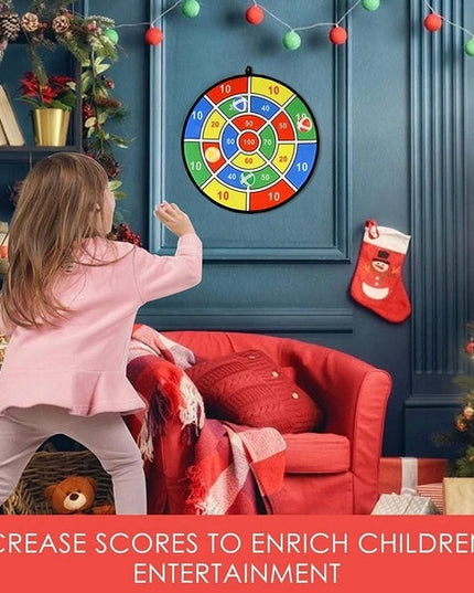 Syenll Dart Board For Kids, Dart Board Set With 16 Balls, 28.7 Inch