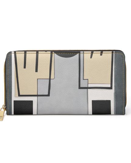Abstract Black Grey Brown Geometric Contemporary Art Shapes Womens